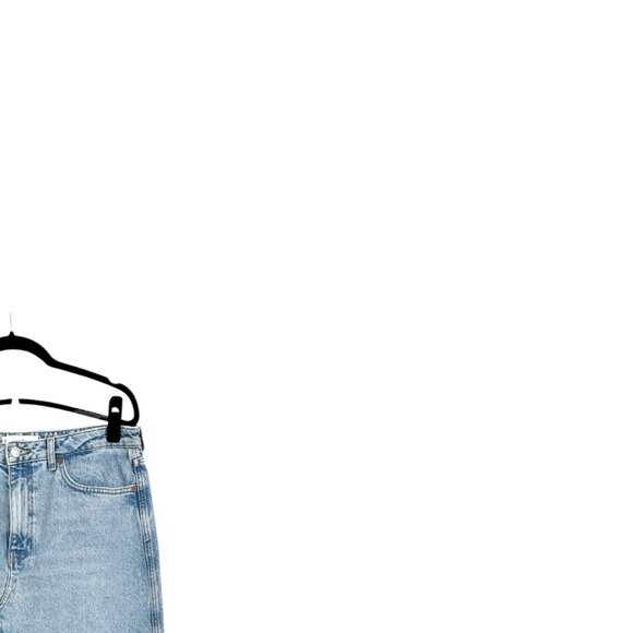 MNG High Waist Denim Midi Skirt - Picture 6 of 7